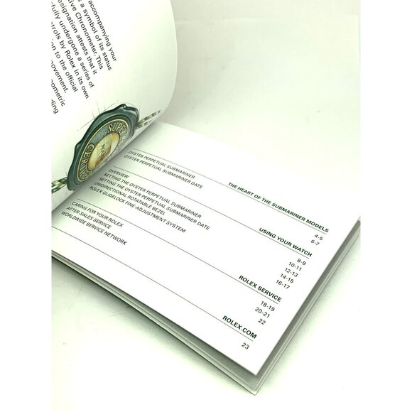 Authentic Rolex Oyster Perpetual Submariner Date 2020 Green Booklet Manual - Picture 9 of 14